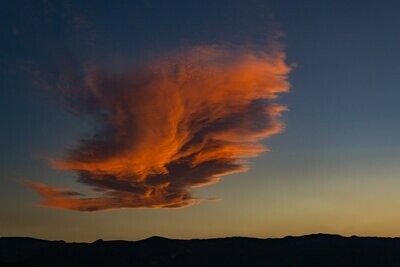 Surreal cloud over ARGUS RANGE WILDERNESS