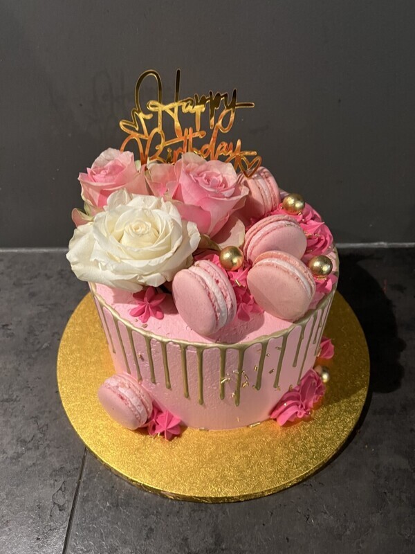 Drip Cake Gold-Drip Birthday