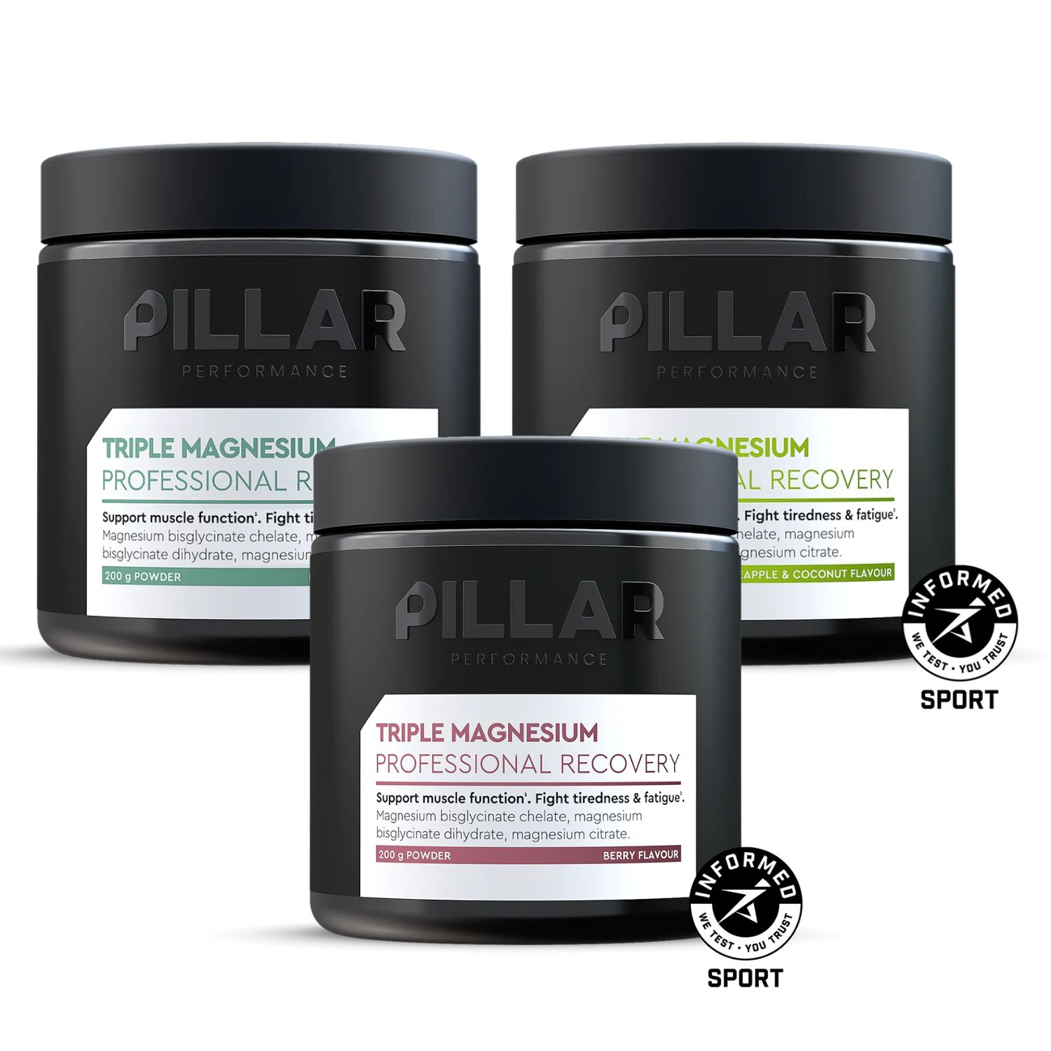 TRIPLE MAGNESIUM POWDER Professional Recovery | verschiedene Sorten TRIPLE MAGNESIUM POWDER Professional Recovery | verschiedene Sorten