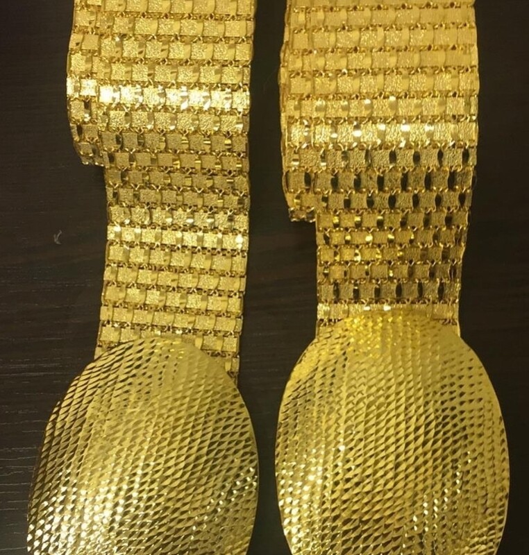 Vergoldete Maraş Gürtel 22karat  1,10m L Handarbeit