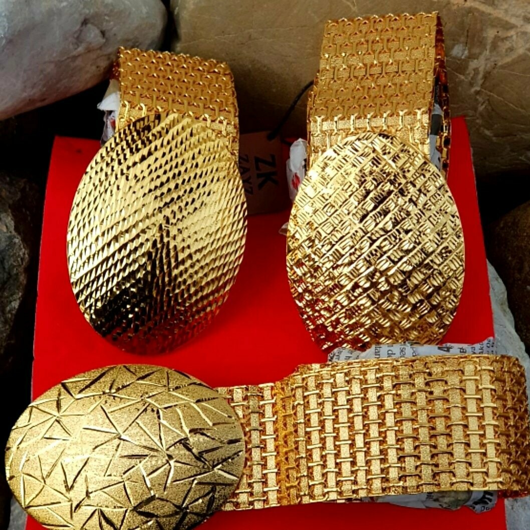 Maraş Hand Arbeit 22k Gold Vergoldet Damen Gurtel