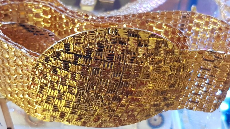 Maraş Hand Arbeit 22k Gold Vergoldet Damen Gurtel