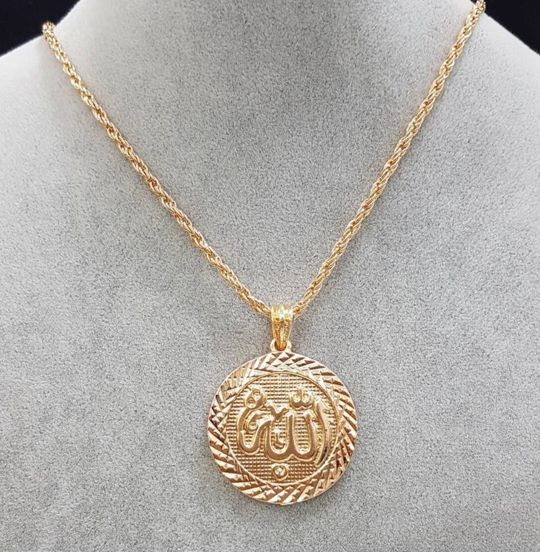 Neu Damen &amp; Herren Ketter mit Allah schrift Ketter 50cm L