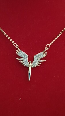 ​Mikail Angel Flügel Halskette weiss flügel mit zirkon