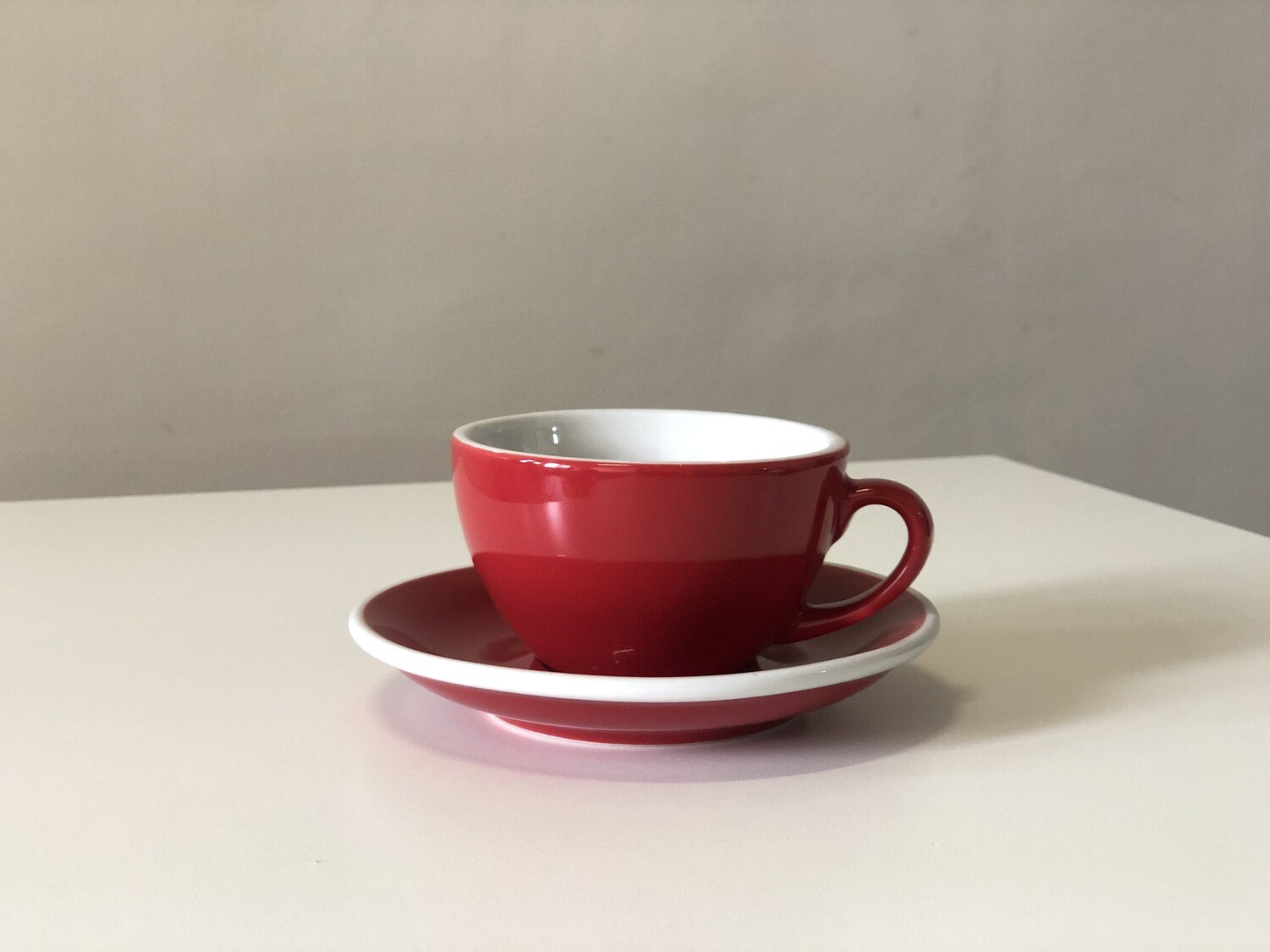 Acme Red Cappuccino Cup & Saucer