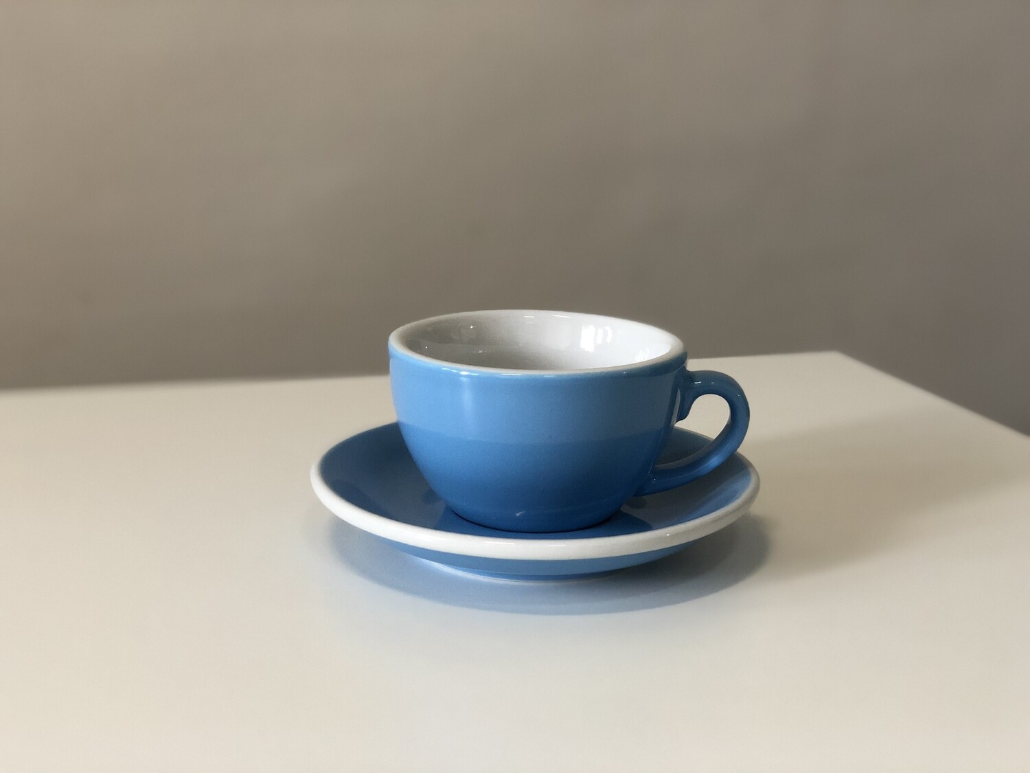 Acme Blue Cappuccino Cup & Saucer