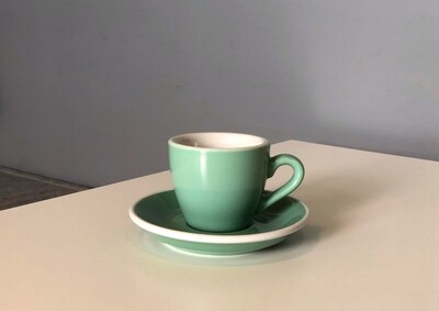 Acme Green Espresso Cup & Saucer