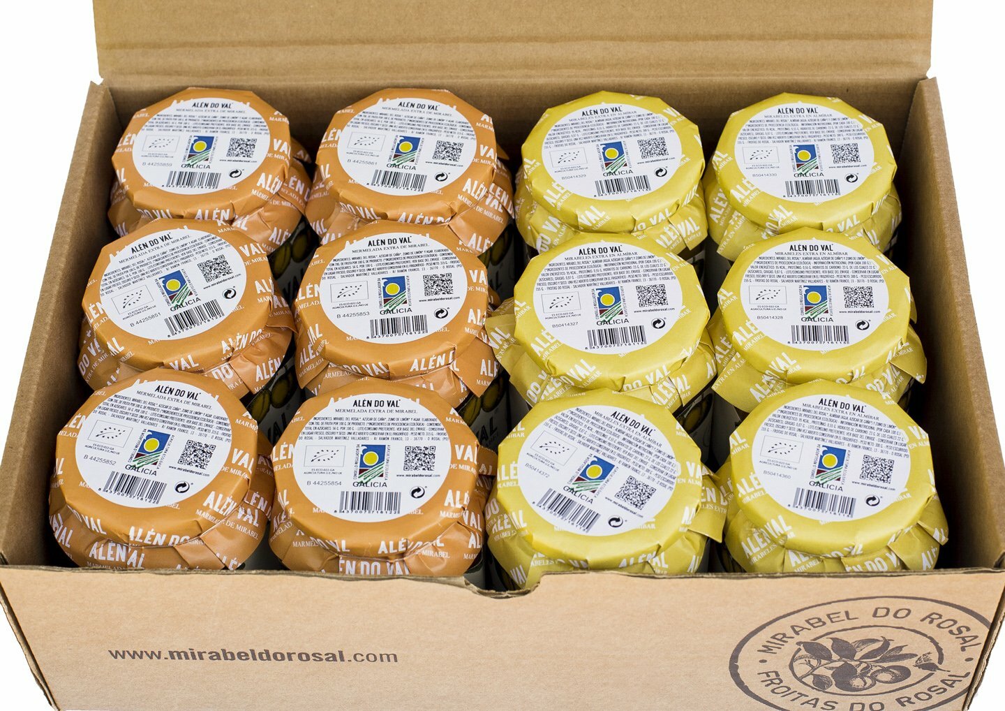 Caja Mixta (Mirabeles Almíbar y Mermelada) ALÉN DO VAL Bio