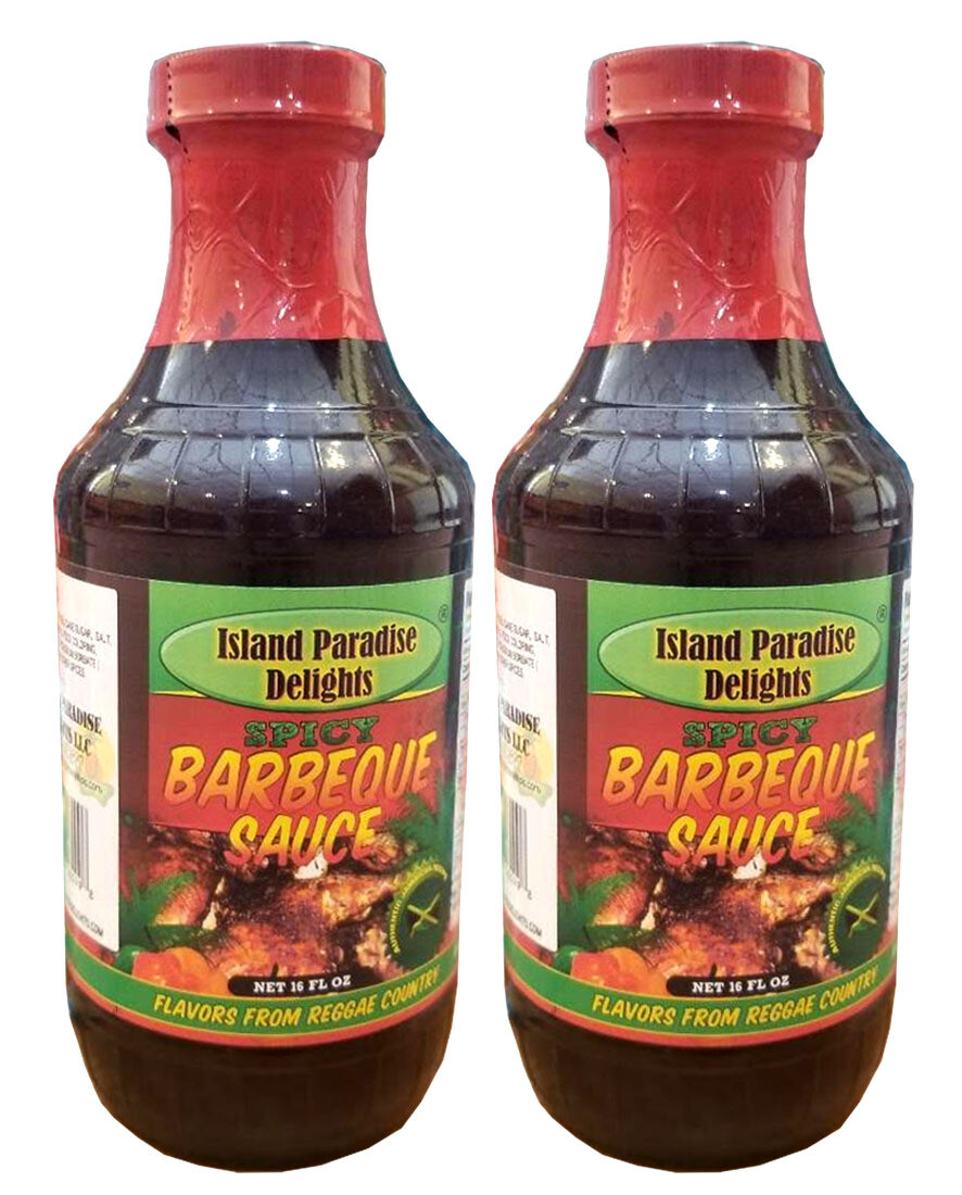 Jamaican-Style Spicy Barbecue Sauce 16 Fl Oz (2 Bottles)