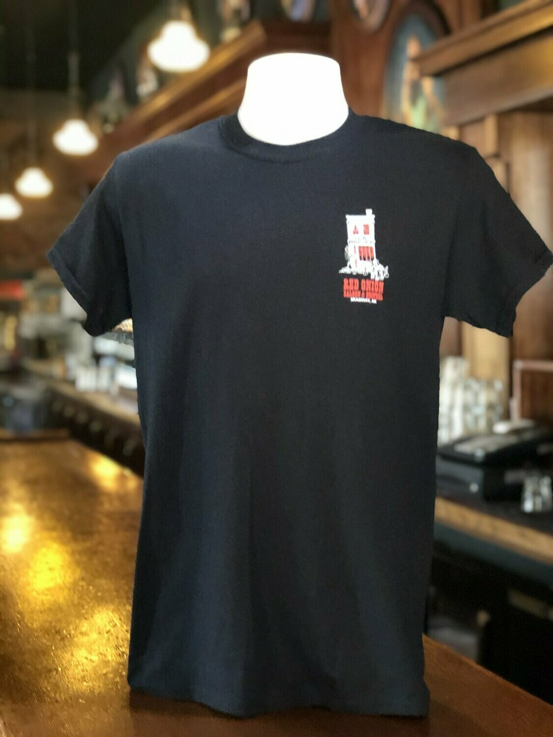 2 Sided Black Building T “Where the Ladies Never Miss a Trick”, Size: M