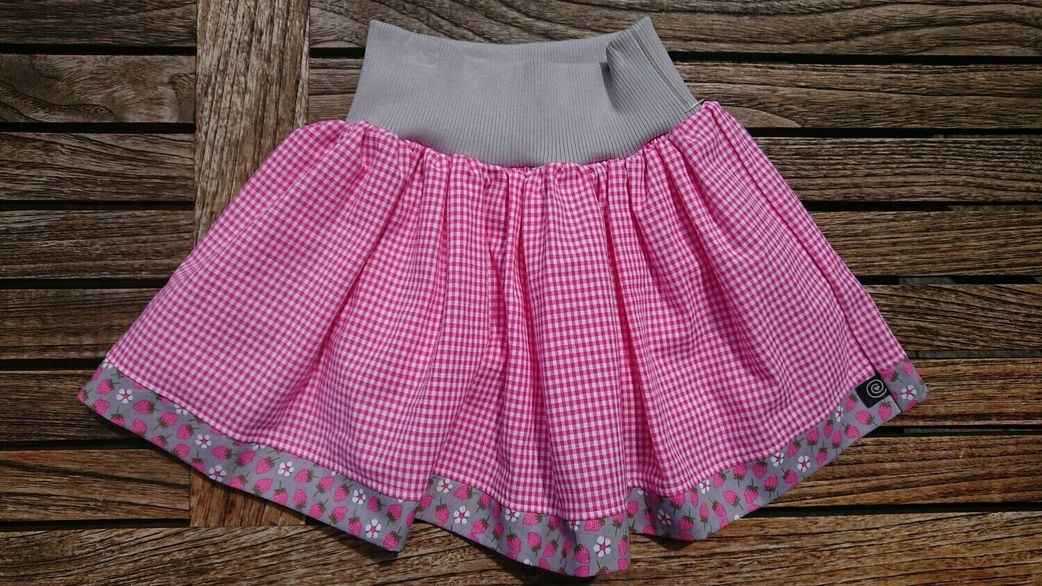 Trachtenrock mit Jerseybund Gr. 74/80