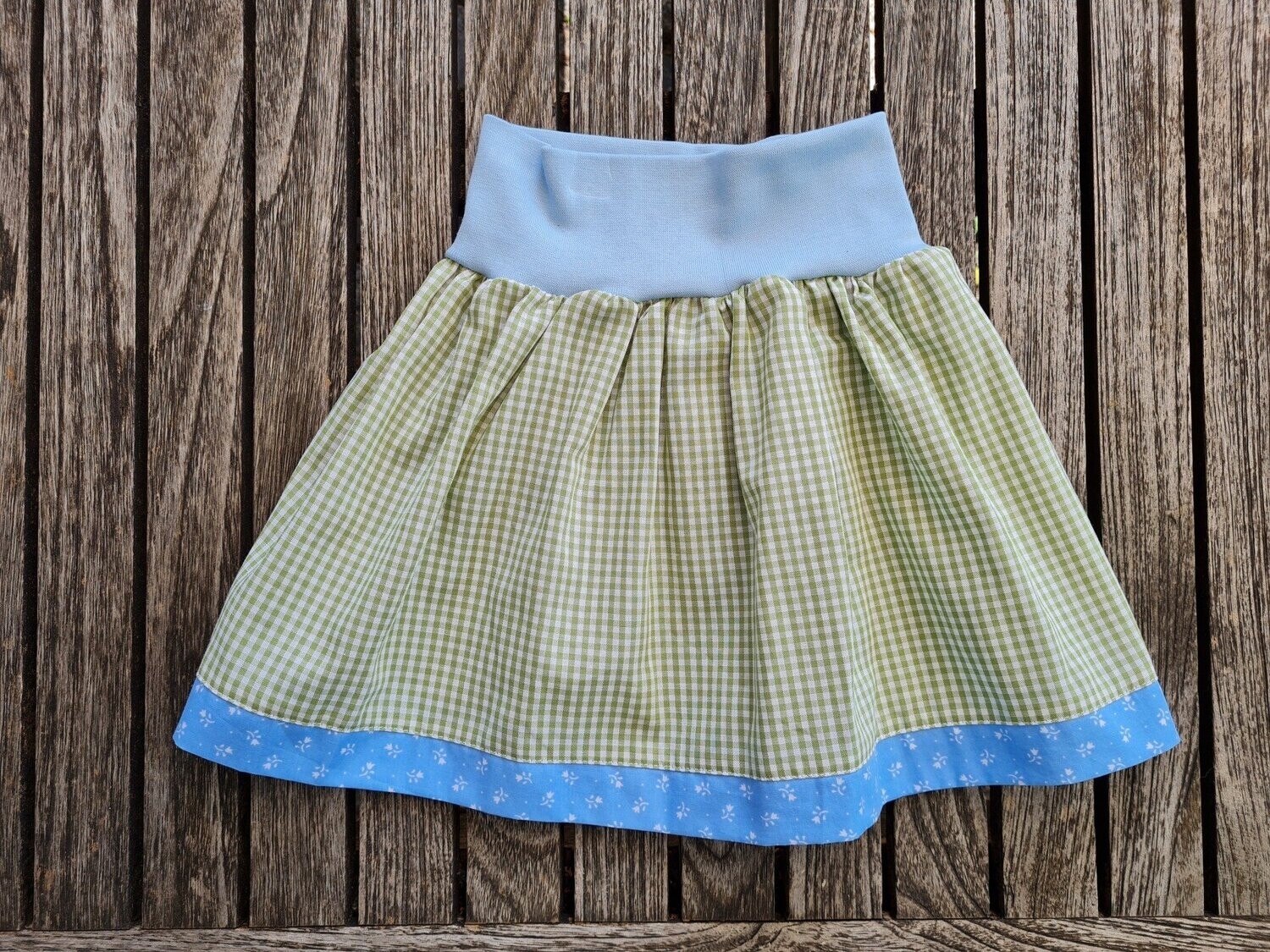 Trachtenrock mit Jerseybund Gr. 74/80