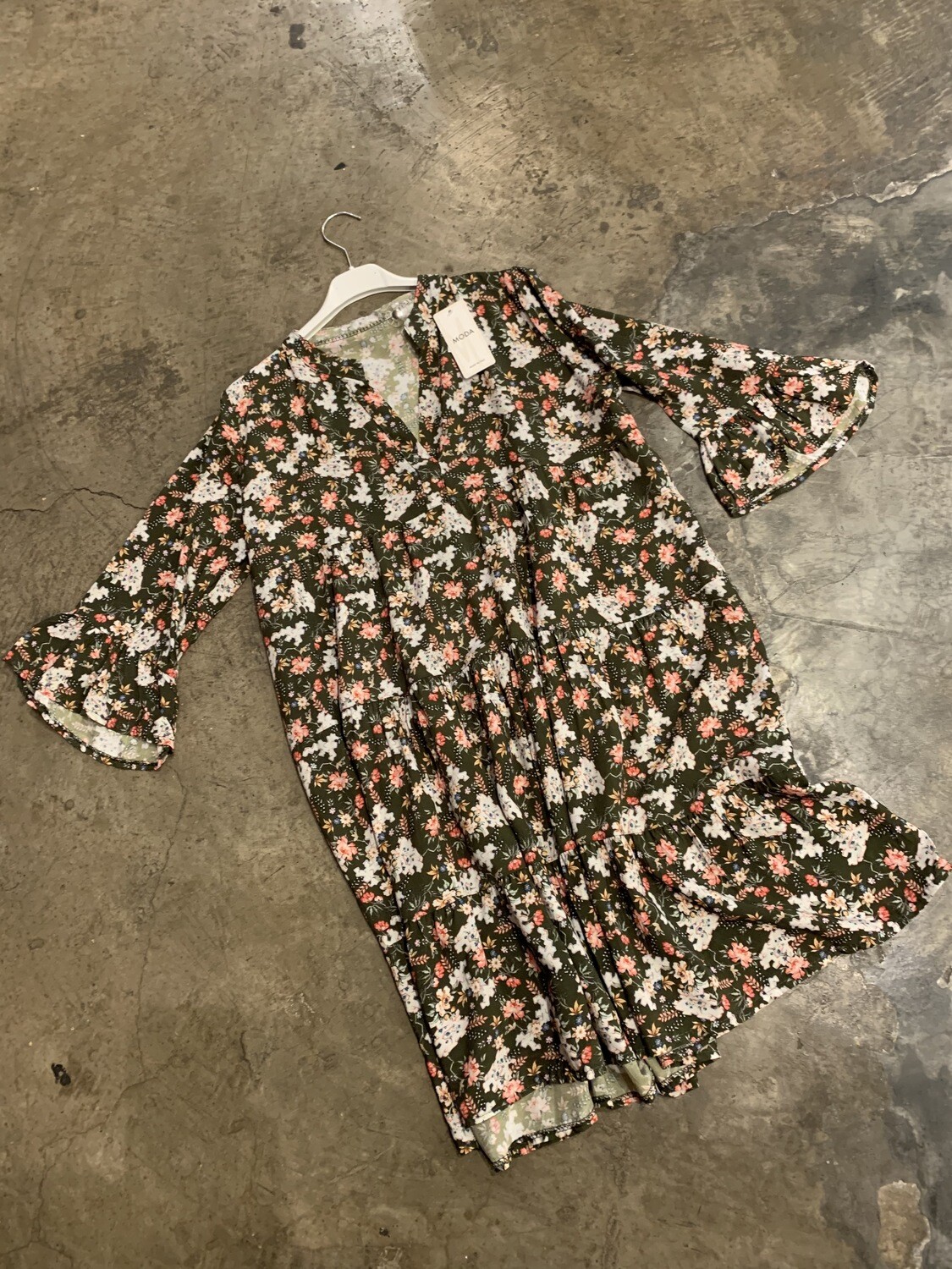 Paisley peach dress