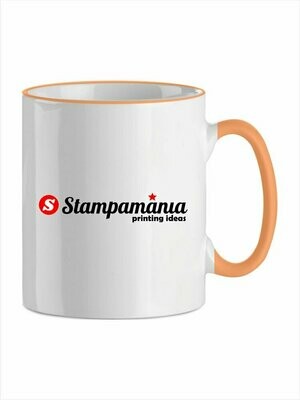 Κούπες με χρωματιστό χείλος και χερούλι