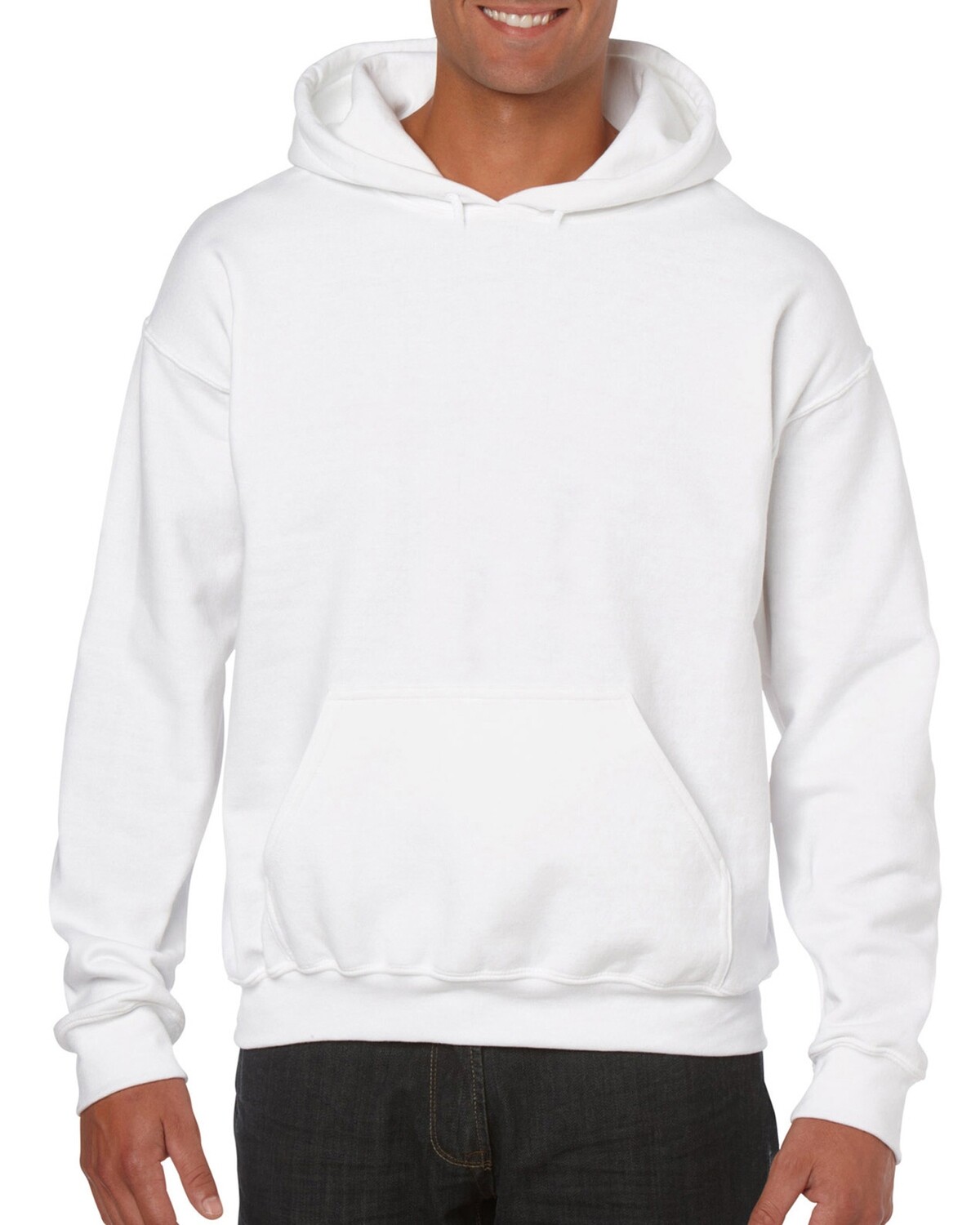 Φούτερ κουκούλα unisex WHITE