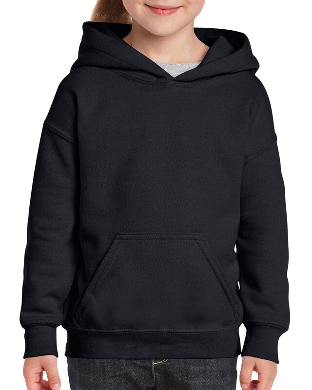 Φούτερ κουκούλα Παιδικό unisex BLACK
