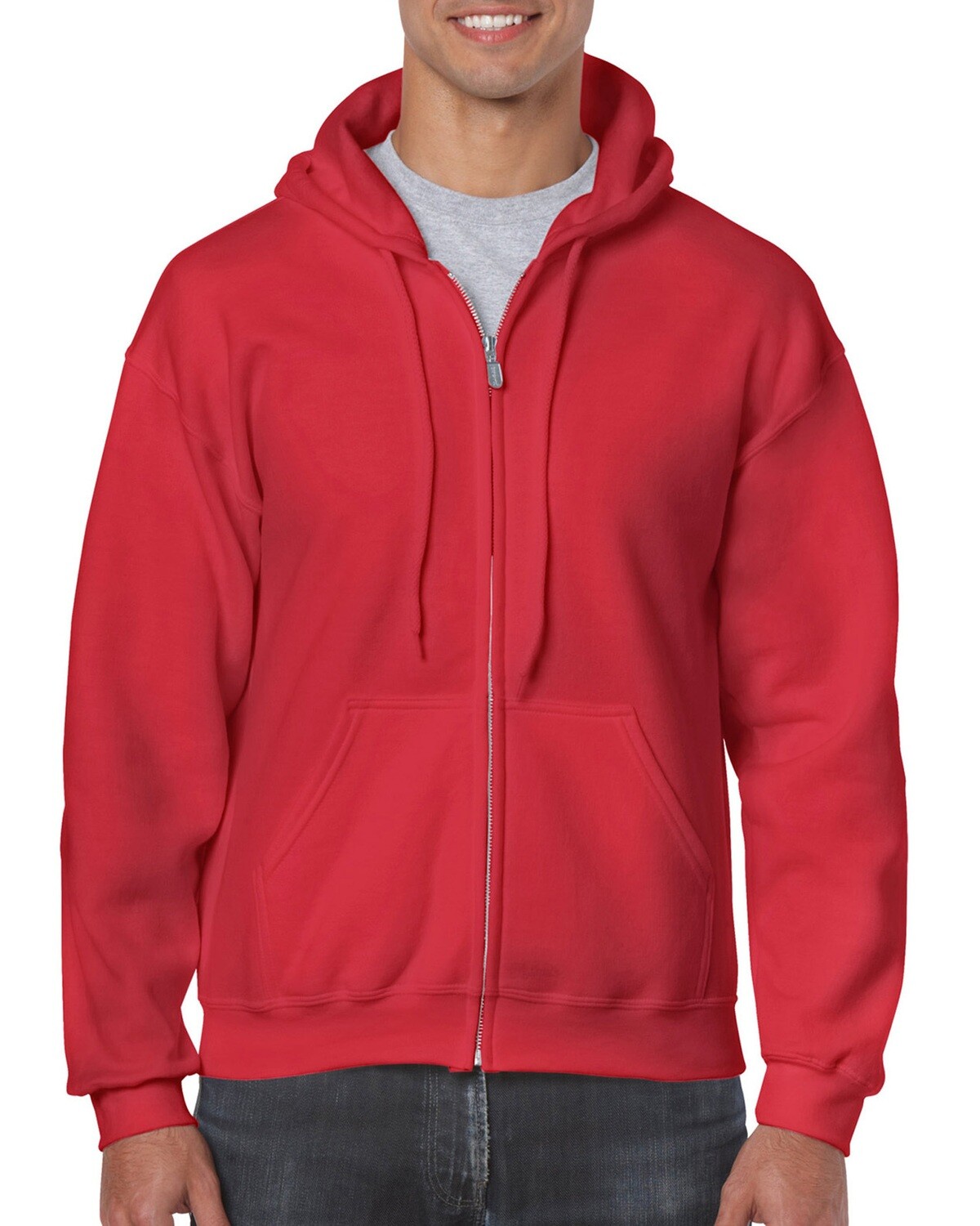 Ζακέτα φούτερ κουκούλα unisex RED