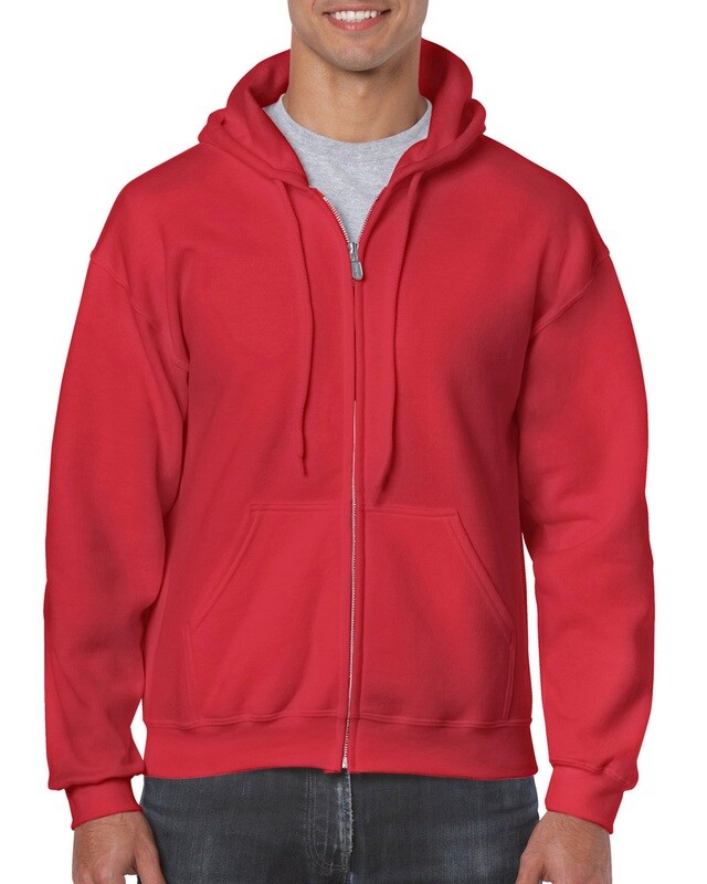 Ζακέτα φούτερ κουκούλα unisex RED