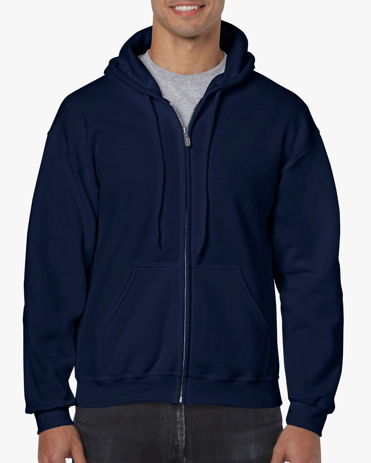 Ζακέτα φούτερ κουκούλα unisex NAVY