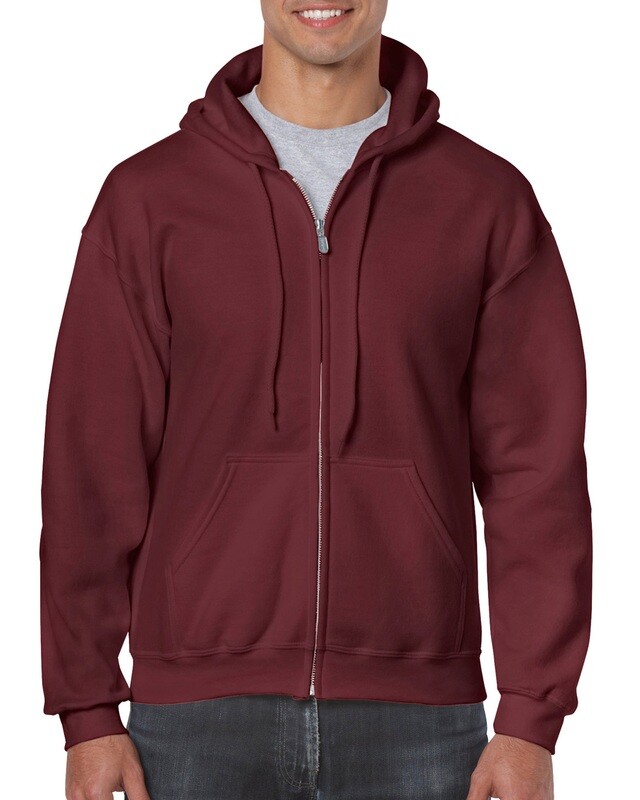 Ζακέτα φούτερ κουκούλα unisex MAROON