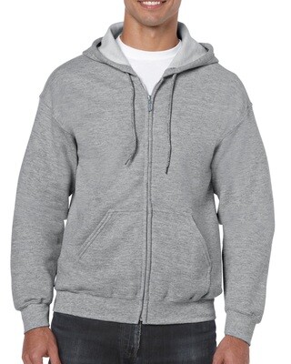 Ζακέτα φούτερ κουκούλα unisex SPORT GREY