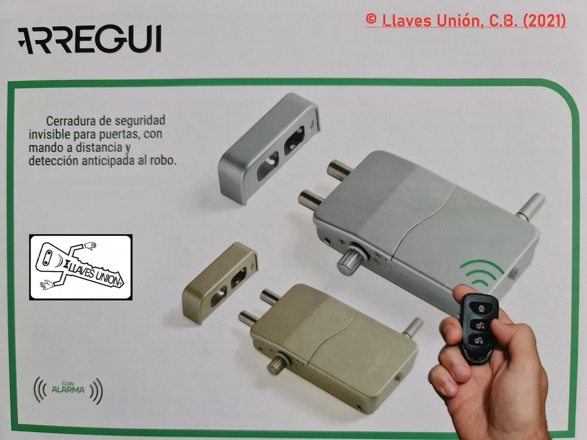 Cerradura invisible con mando a distancia - Seguridad para objetos