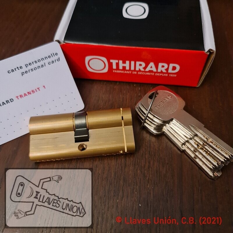 Cilindro THIRARD TRANSIT-1. 35x35 mm. Latón