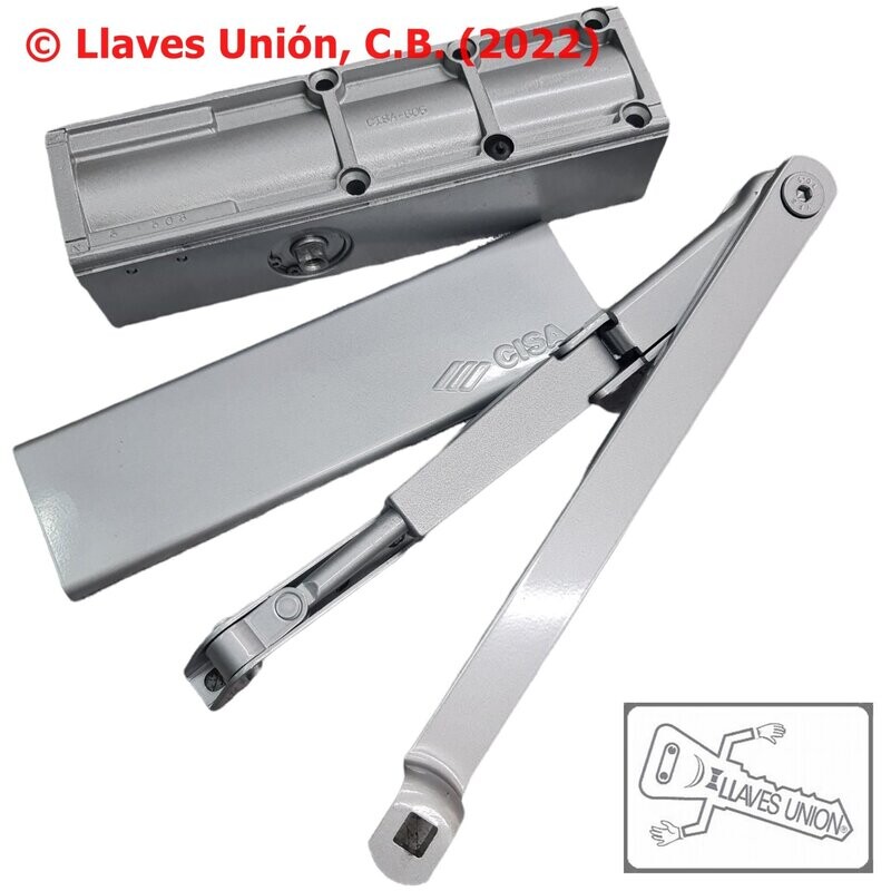 Cierrapuertas CISA 71511 F 2-4 Aluminio Con Retención