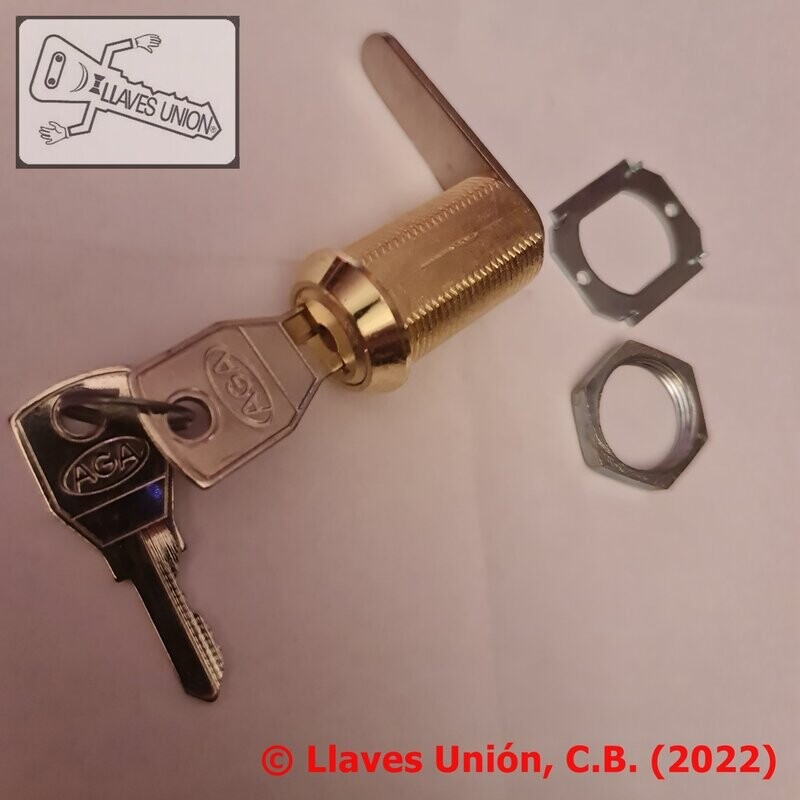 Cerradura Buzón/Mueble AGA 135MLT/C-40 KA. Llaves Iguales