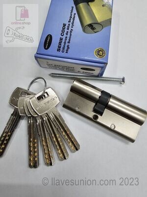 Cilindro Seguridad IXXTRON BS972 30X40 mm. Niquelado. Antipánico