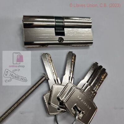 Cilindro Seguridad IXXTRON BS940 35X35 mm. Niquelado. Leva Corta