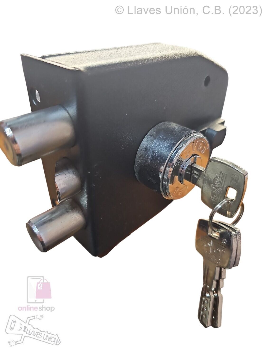 Cerradura TOVER Serie S1 Sobreponer.  Negro Texturado
