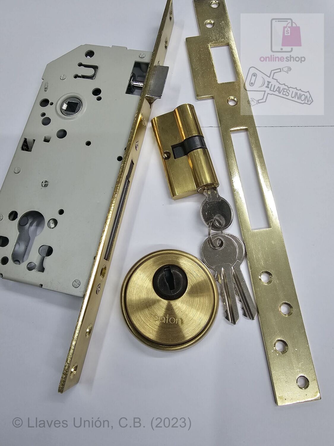 Cerradura  Embutir Madera BATON E3528 50 mm