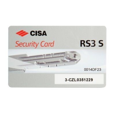 Cilindro CISA RS3 S 35x35 mm. Latonado. Llave Incopiable. Leva Larga