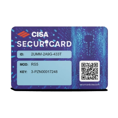 Cilindro CISA RS5 40x30 mm. Niquelado. Llave Incopiable. Leva Larga