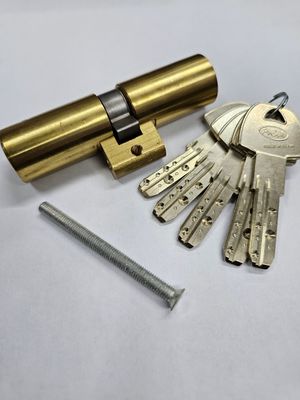 Cilindro Perfil Suizo AGA 5416/85C Latonado