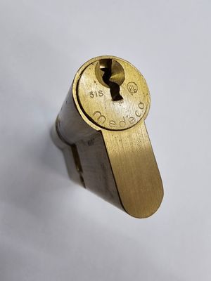 Cilindro MEDECO (LINCE) 2100 32X32 mm. Latonado Leva Larga