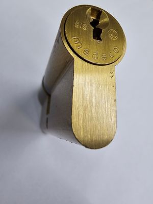 Cilindro MEDECO (LINCE) 2110 36X36 mm. Latonado Leva Larga