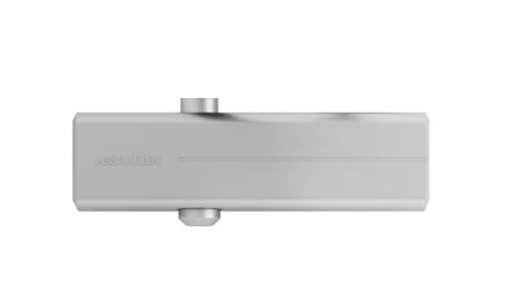 Cierrapuertas ASSA ABLOY DC140 PLATA de piñón-cremallera (Sin brazo articulado)