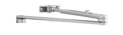 Brazo articulado ASSA ABLOY DCL141 PLATA con retención (Para cierrapuertas DC140)