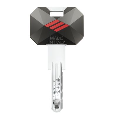 Cilindro CISA RS5 35x35 mm. Niquelado. Llave Incopiable. Leva Larga