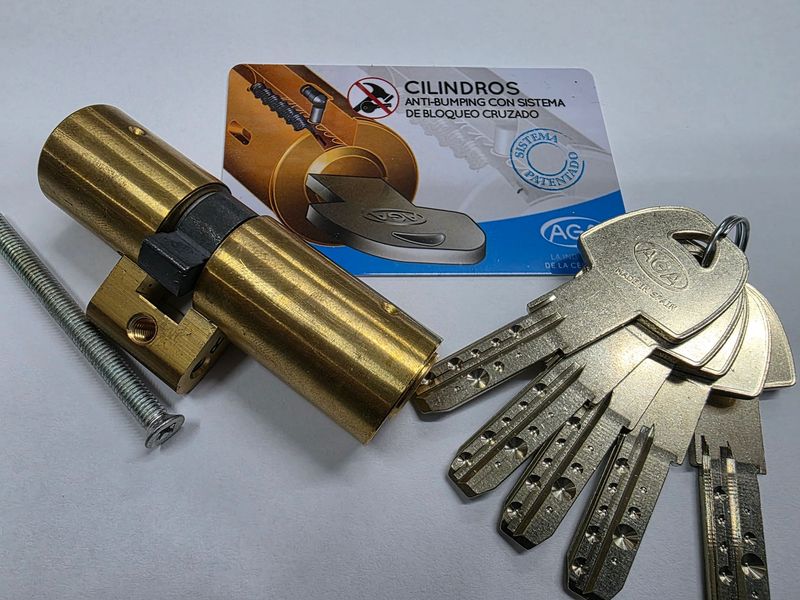 Cilindro Perfil Suizo AGA 5416/75 Latonado