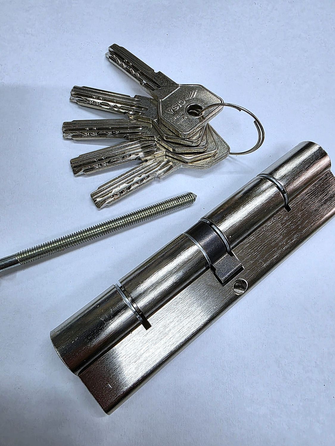 Cilindro Europerfil CISA ASIX de Seguridad 60x60 mm. Niquelado. Leva Larga Cilindro Europerfil CISA ASIX de Seguridad 60x60 mm. Niquelado. Leva Larga