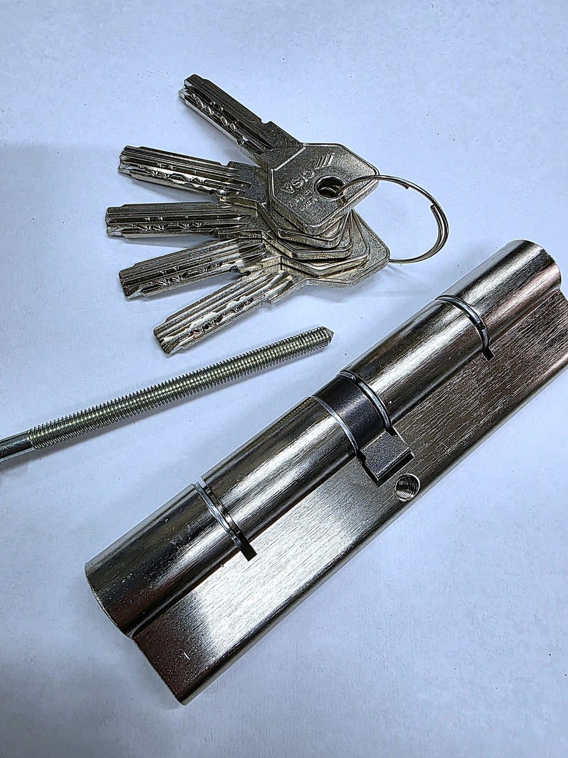 Cilindro Europerfil CISA ASIX de Seguridad 45x55 mm. Niquelado. Leva Larga Cilindro Europerfil CISA ASIX de Seguridad 45x55 mm. Niquelado. Leva Larga