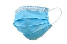 DISPOSABLE 3 PLY MASK with NOSE PIN ( PACK OF 100)