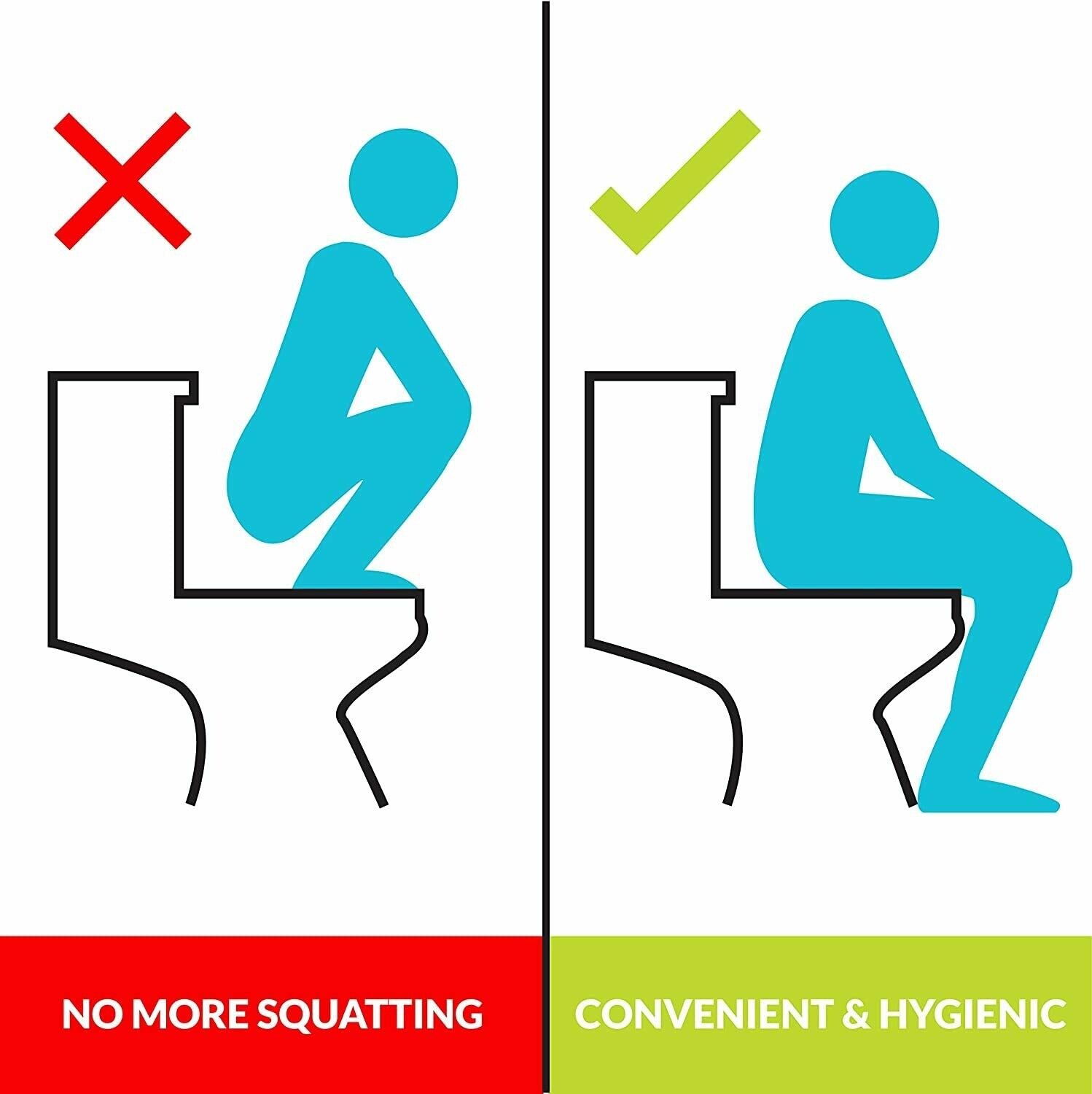 PeeBuddy Disposable Paper Toilet Seat Covers - 100 Sheets (Pack of 5), to Avoid Direct Contact with Unhygienic Seats