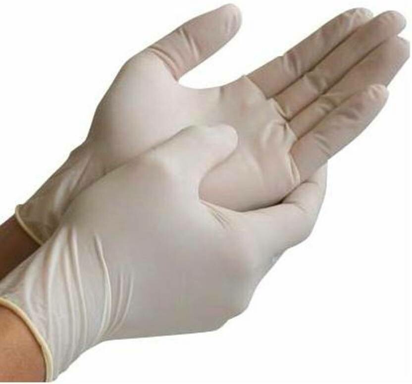 Disposable Latex Examination Gloves ( pack of 100)