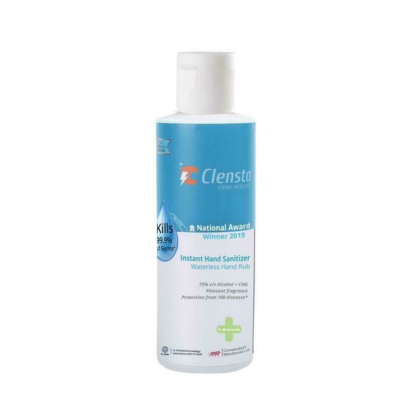 Clensta Instant Hand Sanitizer – Waterless Hand Rub (250ml) X 2 NOs ( Free shipping)