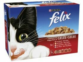 Felix chat en gelée
divers types 12x100g