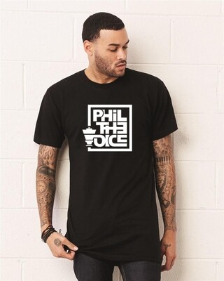 PHIL THE VOICE BLACK LONG TEE